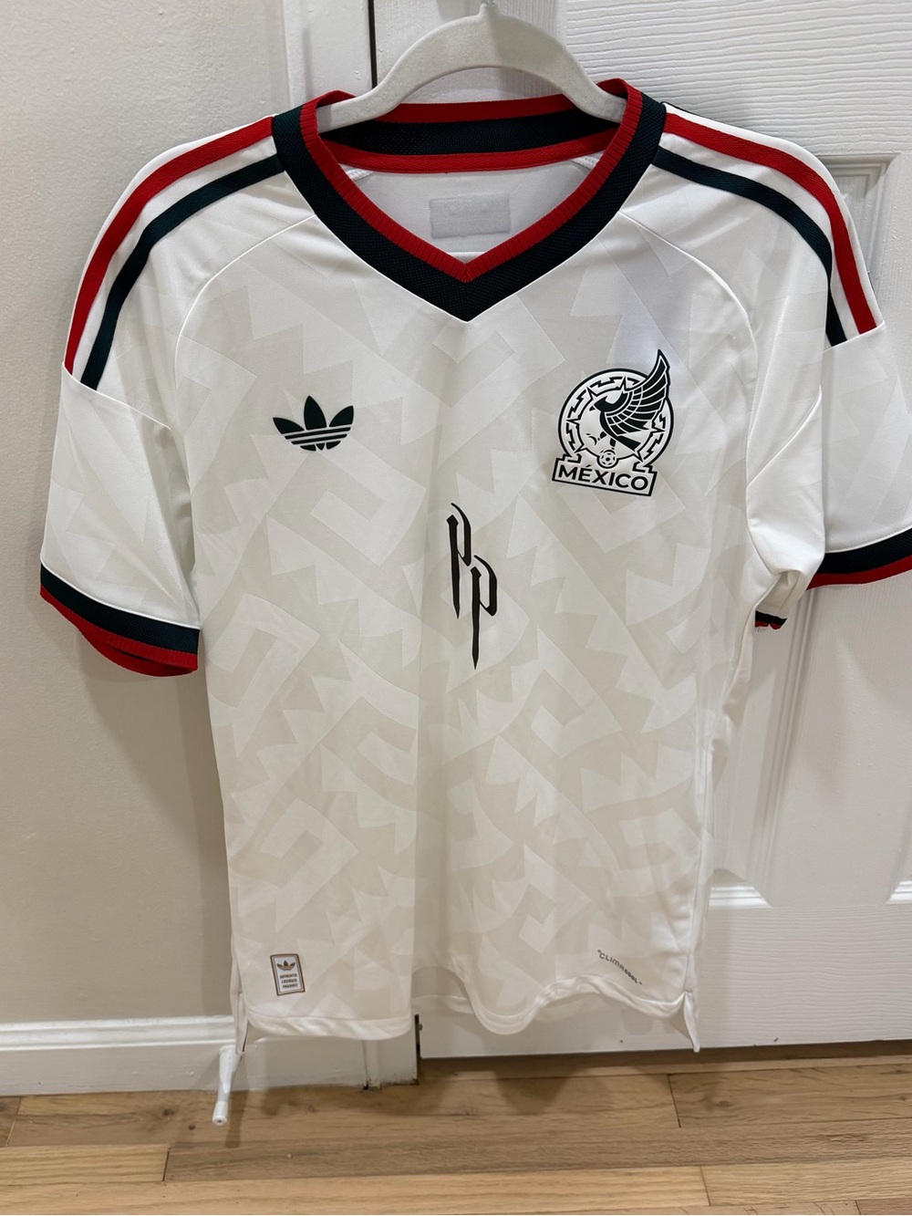 Adidas x Peso Pluma Authentic White Mexico Jersey Men Size M